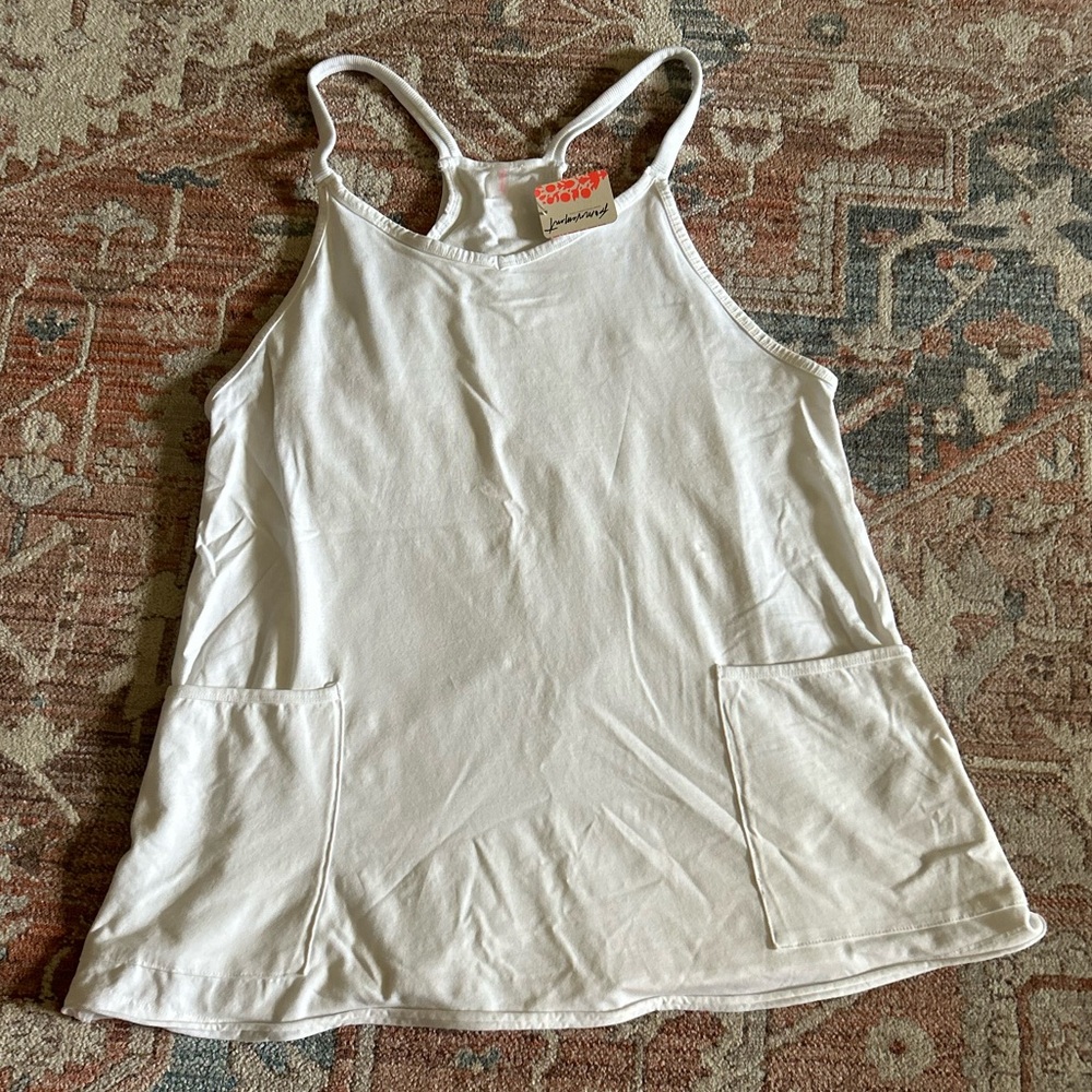 NWT Free People Hot Shot Mini Dress White XS